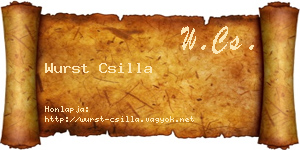 Wurst Csilla névjegykártya